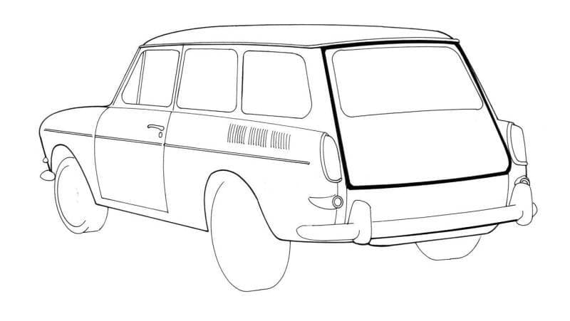 SEAL, REAR HATCH, TYPE 3 SQUAREBACK 1961-73 *MADE IN USA BY WCM* (For Adhesive Use Part # 1600)