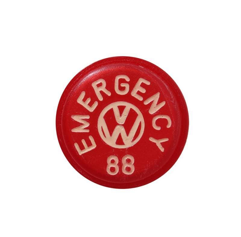CAP, EMERGENCY SWITCH KNOB, RED, BUG 1968-77, GHIA 1968-74, TYPE 3 1968-73