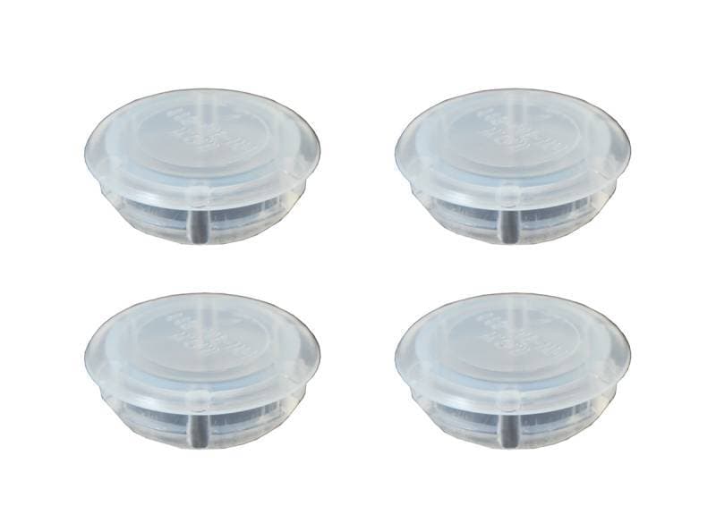 PLUGS, DOOR HINGE SCREW HOLE, CLEAR SET OF 4, ALL BUGS 1952-79 *MADE BY WCM*