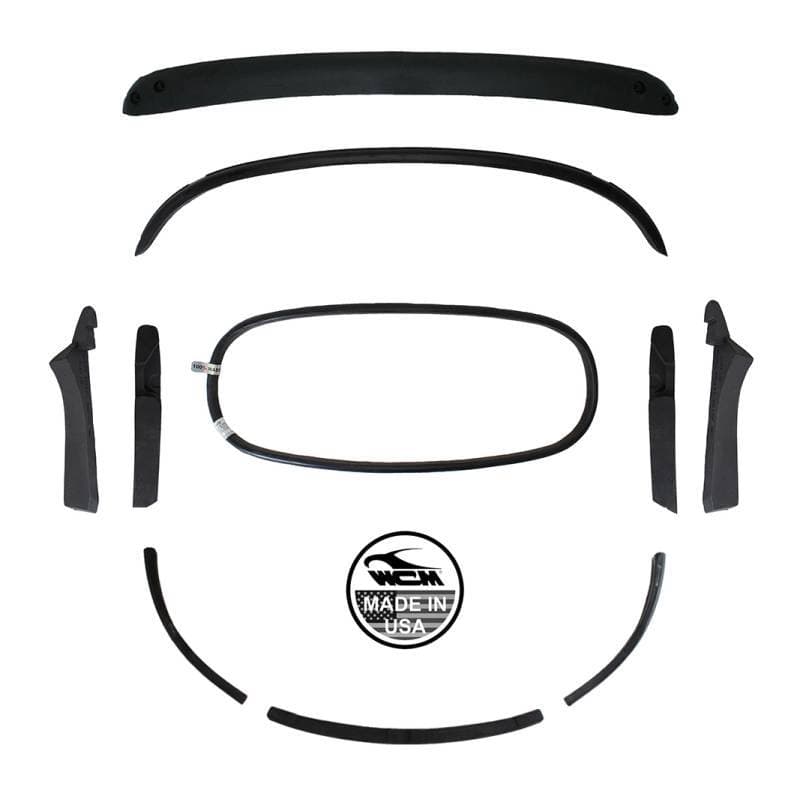 CONVERTIBLE TOP BOW KIT, BUG CONV. 1967.5-71 (1967 from VIN #157250033 See description for contents)