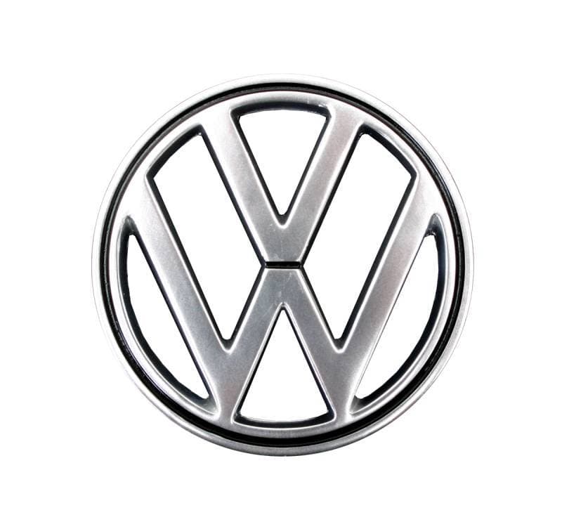 FRONT HOOD VW EMBLEM, BUG 1964-79, TYPE 3 1963-69 (Clips Part # 113-615)