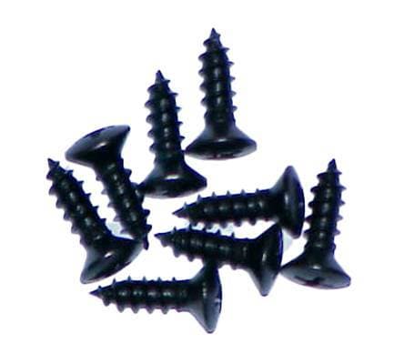 SCREWS, CONVERTIBLE TOP FRONT TRIM PLATE, PACK OF 8, BUG CONV. 1973-79