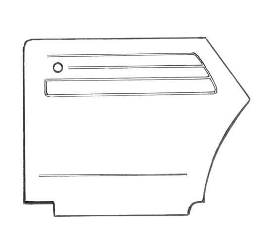 QUARTER PANELS, BEIGE, BUG CONV. 1956-64 (Call or Email to Order)