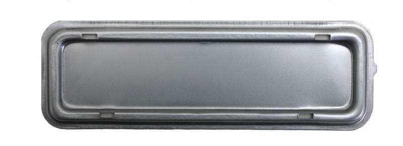 RADIO BLOCK OFF PLATE, WITHOUT MOLDING HOLES, BUG 1958-67