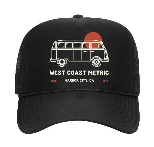 HAT, WEST COAST METRIC BUS, BLACK