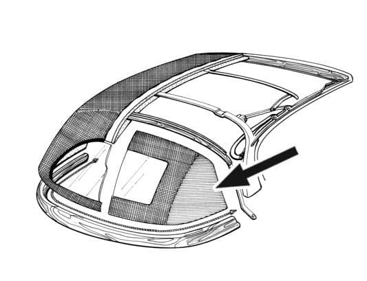 TOP PADDING KIT, GHIA CONV. 1969 1/2-1974 *MADE IN USA BY WCM* (1969 from VIN # 149431008)