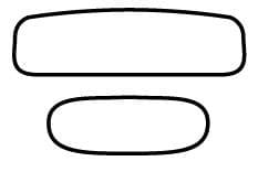 WINDOW SEAL SET, AMERICAN STYLE, BUG CONVERTIBLE 1975.5-79 *MADE IN USA BY WCM*