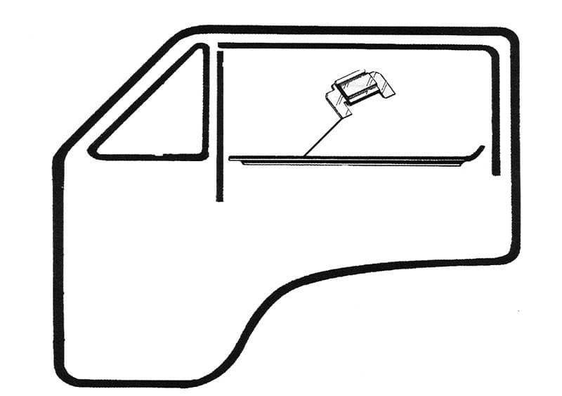 CLIPS, FRONT DOOR WINDOW SCRAPERS, SET OF 16 OEM *GERMAN* VANAGON 1980-91
