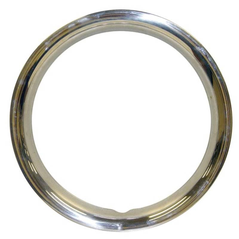 BEAUTY RING, 15" WHEELS, STAINLESS STEEL, SET OF 4 MADE TO FIT ORIGINAL OE STEEL WHEELS