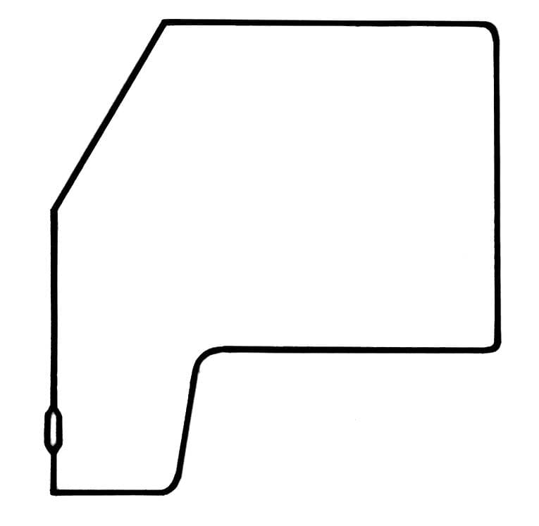 DOOR SEAL, LEFT, BRAZILIAN, BUS 1968-79