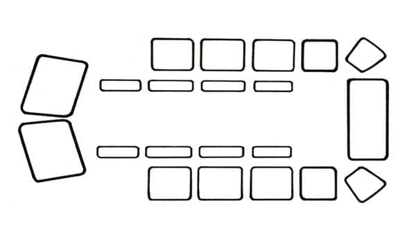 WINDOW SEALS, 23 WINDOW DELUXE KIT WITH FRONT SAFARIS, BUS 1955-63 *MADE IN USA BY WCM*