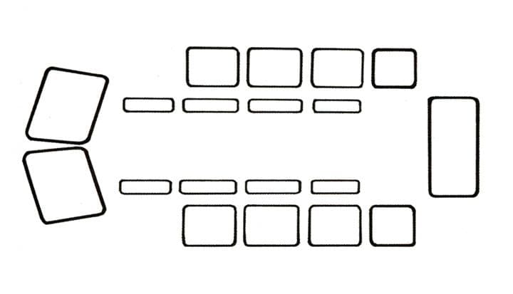 WINDOW SEALS, 21 WINDOW DELUXE KIT WITH FRONT SAFARIS, BUS 1964-67 *MADE IN USA BY WCM*