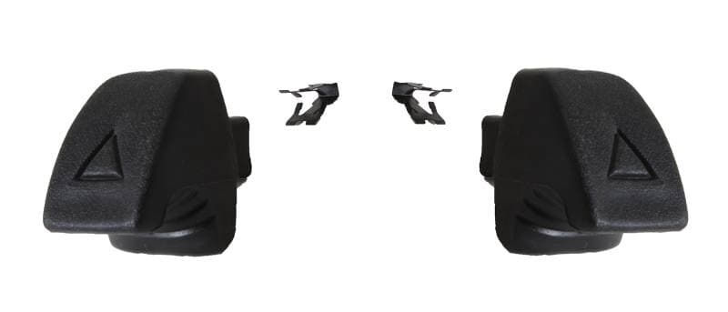 KNOBS, SEAT RELEASE WITH CLIPS, BLACK SQUARE STYLE, BUG / GHIA / TYPE 3 1972-79 *MADE BY WCM*