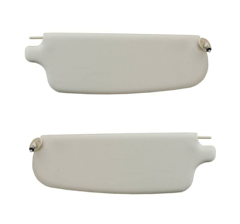 SUNVISORS,WHITE VINYL, ALL GHIA 1965-74
