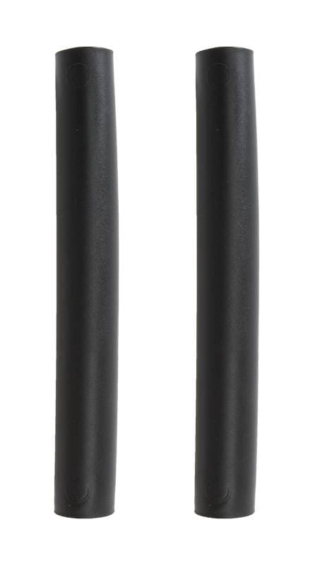 COVERS, HOOD SPRINGS, BLACK PLASTIC SET OF 2, BUG 1962-79