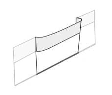 CENTER PANEL, BEHIND FRONT BENCH SEAT & SPARE TIRE COVER, WHITE VINYL, BUS 1963-67 (Call or Email to Order)
