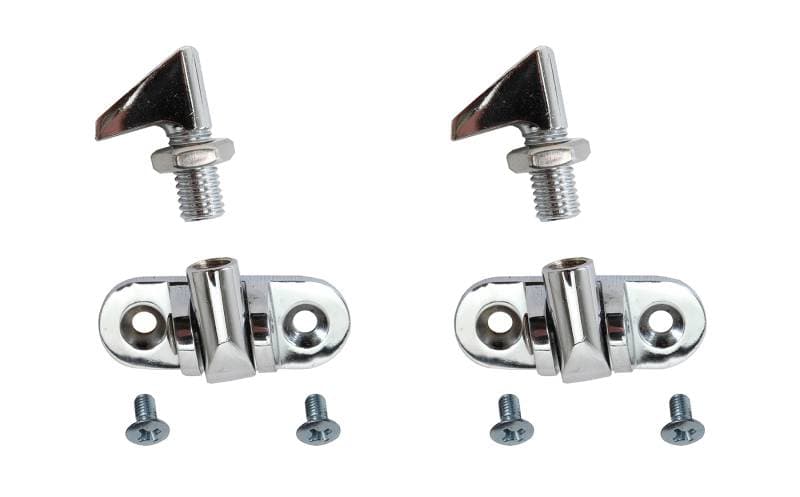 SNAP CATCH SET, CONVERTIBLE TOP, LEFT & RIGHT WITH HOOKS & SCREWS, BUG CONV. 1950-60, GHIA CONV. 1958-71 *MADE BY WCM*