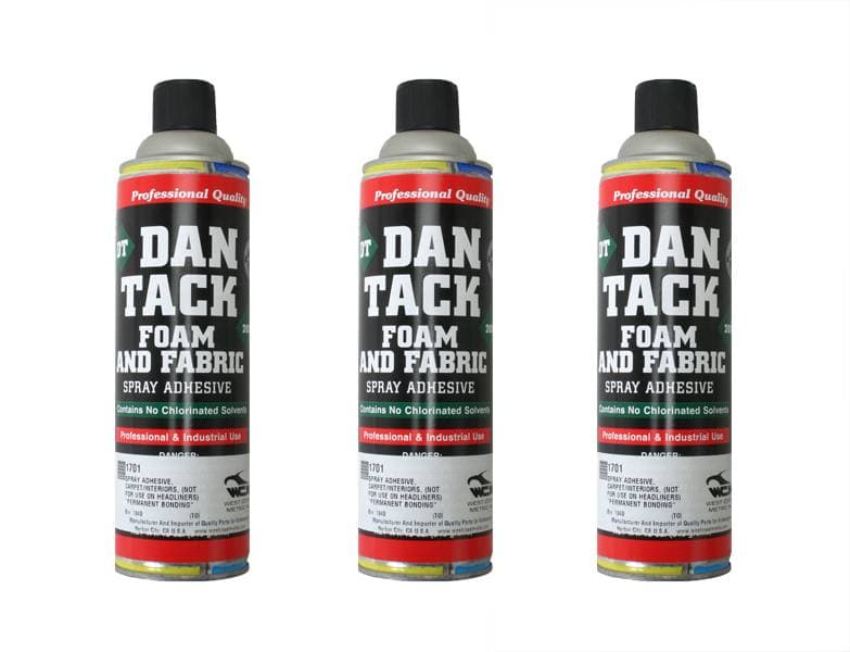 SPRAY GLUE, SET OF 3 CANS OF HIGH STRENGTH SPRAY ADHESIVE FOR INTERIORS