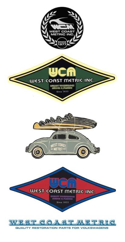STICKER PACK, ASSORTED WCM STICKERS, SET OF 5