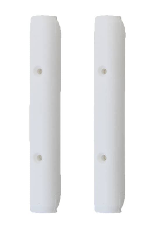 HINGE COVERS, WHITE, QUARTER WINDOW POPOUTS, BUG SEDAN 1953-77 *MADE BY WCM*