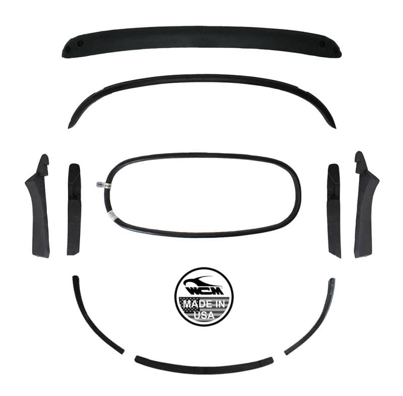 CONVERTIBLE TOP BOW KIT, BUG CONV. 1967.5-71 (1967 from VIN #157250033 See description for contents)
