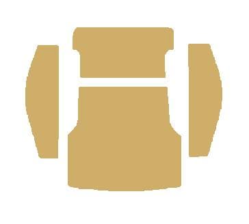 CARPET, REAR CARGO AREA, OATMEAL, TYPE 3 SQUAREBACK 1961-73