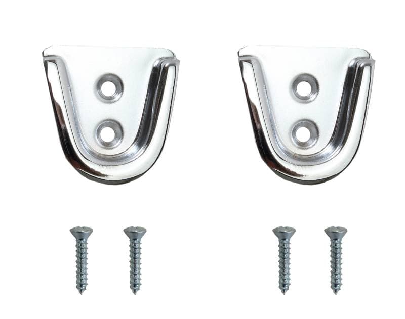 METAL PLATE, DOOR ALIGNMENT WEDGE, SET OF 2 WITH SCREWS, BUG CONV. 1960-79, GHIA 1964-74 *MADE BY WCM* (Rubber Part # 141-277-L/R)