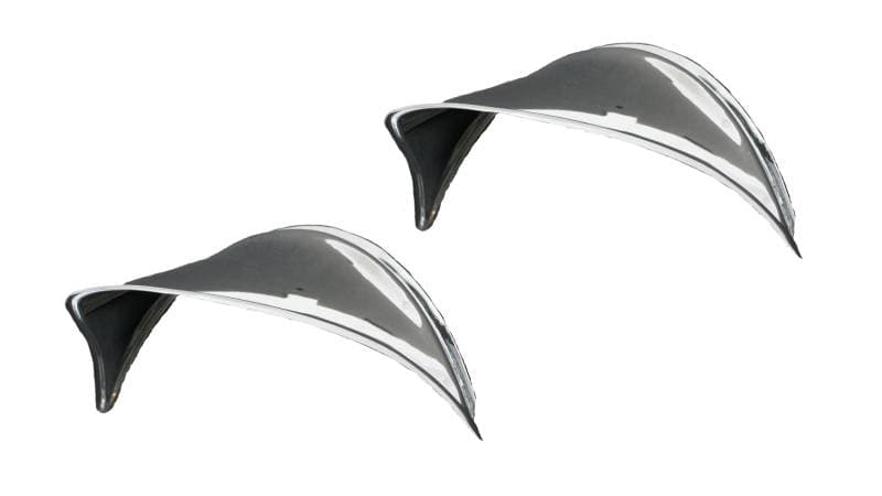 EYEBROWS, HEADLIGHT, TRIPLE PLATED CHROME, SHOW QUALITY LEFT & RIGHT, ALL VW MODELS - BUG / BUS / GHIA / THING / TYPE 3