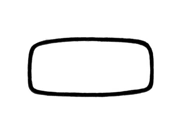 GLASS, REAR BACK WINDOW, BUG CONVERTIBLE 1953-57