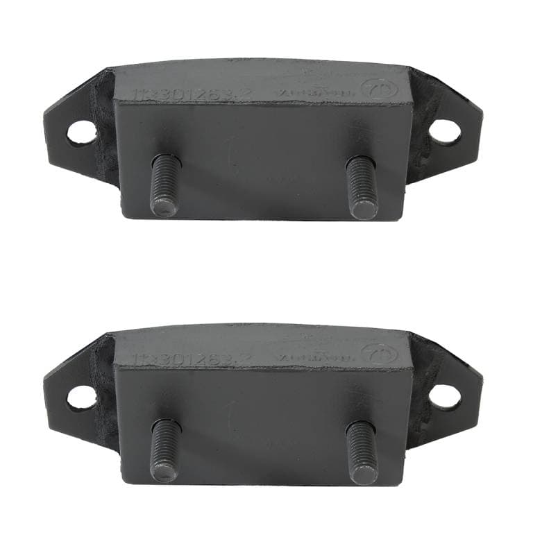 MOUNTS, TRANSMISSION BELL HOUSING, SET OF 2 *OEM BRAZIL* BUG / GHIA 1952-72, BUS 1950-67, THING, TYPE 3 1961-73