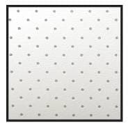 HEADLINER MATERIAL, WHITE PERFORATED VINYL, 1 YARD X 56" WIDE