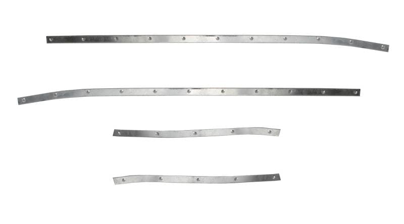 METAL INSERTS, SIDE TO TOP, 4 PIECES, GHIA CONV. 1958-74 (Screws Part # 151-350)